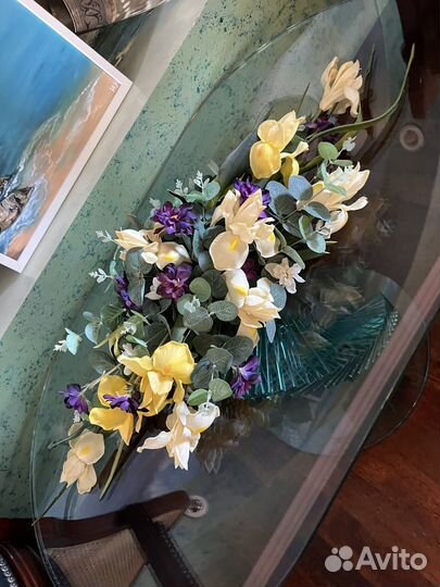 Композиция интерьерная из искуственных цветов