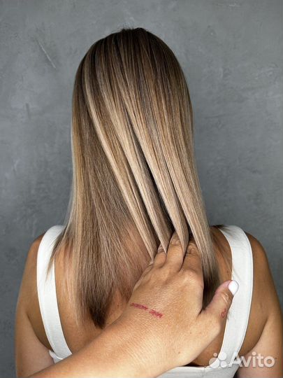 Окрашивание аиртач, блонд, мелирование, шатуш