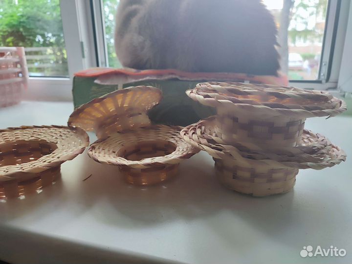 Набор плетеных корзин Шляпа 3 шт