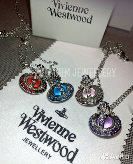 Кулон подвеска Vivienne Westwood orb crystal sat