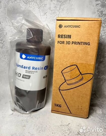 Фотополимерная смола Anycubic Standard V2 HD серая