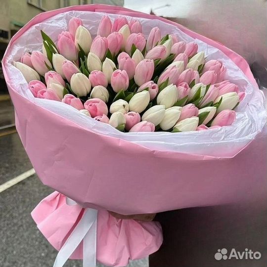 Свежие тюльпаны букет цветы с доставкой