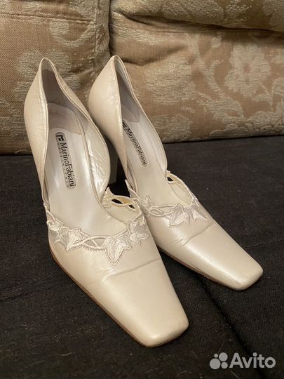 Туфли белые marino fabiani 38-38,5