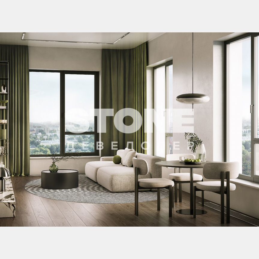 3-к. квартира, 92,5 м², 7/33 эт.