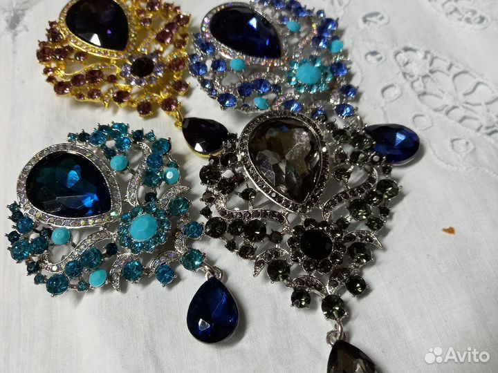 Винтажная брошь - кулон