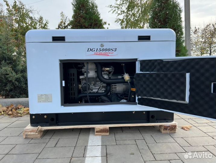 Генератор дизельный 13 кВт G-power DG15000SE3 трех