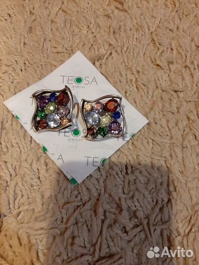 Серьги серебро