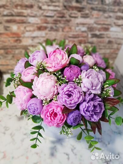 Букет. Цветы из мыла. Ручная работа