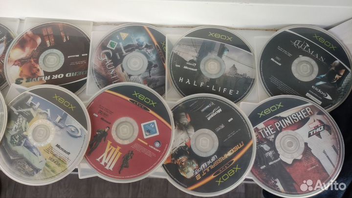 Xbox original лицензионные диски голыши