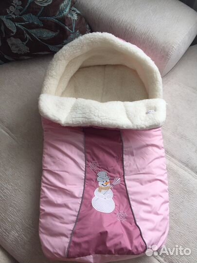 Тёплый конверт в коляску