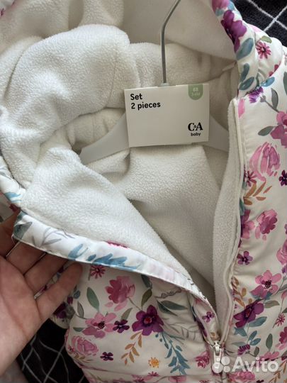 Комбинезон демисезонный 62 на девочку осень весна