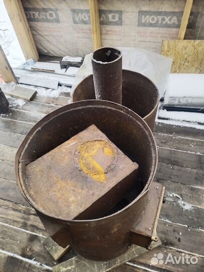 Печь банная с баком