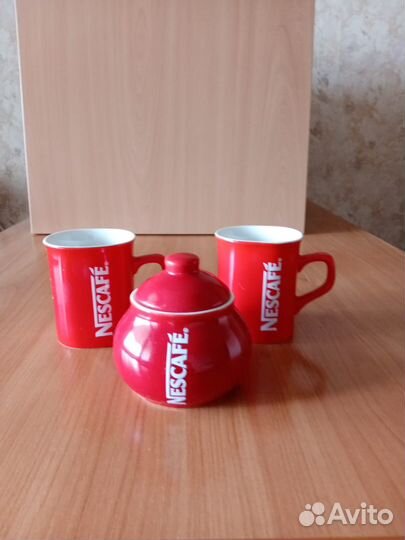 Посуда брендированная нескафе, якобс