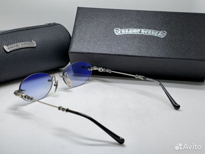 Очки Chrome Hearts Piles 1 голубые