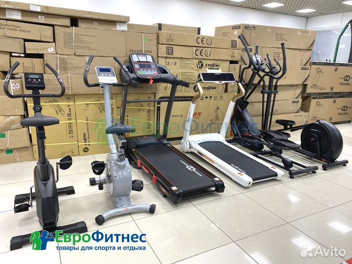 Беговые дорожки, эллиптические тренажеры рассрочка