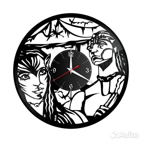 Часы настенные Аватар из винила, №1