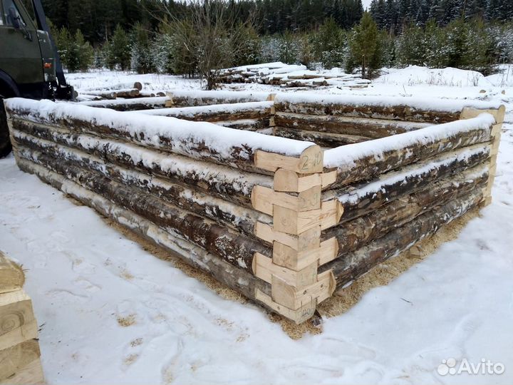 Срубы для Дома и Бани из Марийского зимнего леса