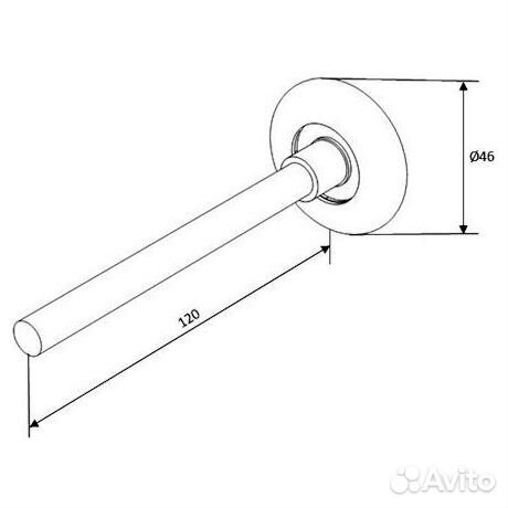25010B : Ролик (120 мм), чёрный doorhan