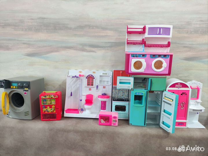 Мебель для барби. Барби. Лили. Вещи. Кухня барби
