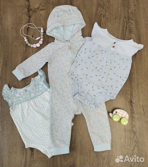 Carters одежда для девочки 12 18м