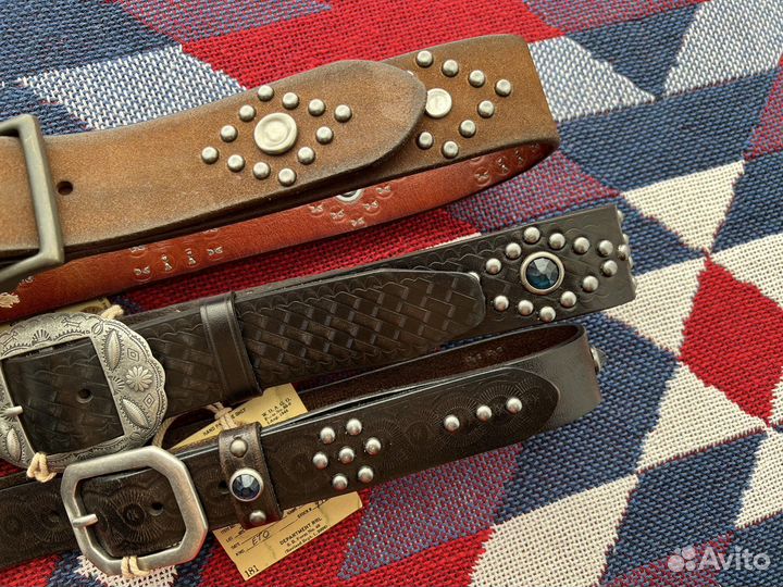 Ремень мужской RRL Ralph Lauren Double RL