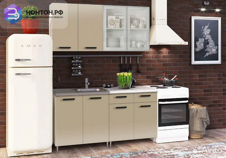 Кухня Рио-1 1.6м капучино