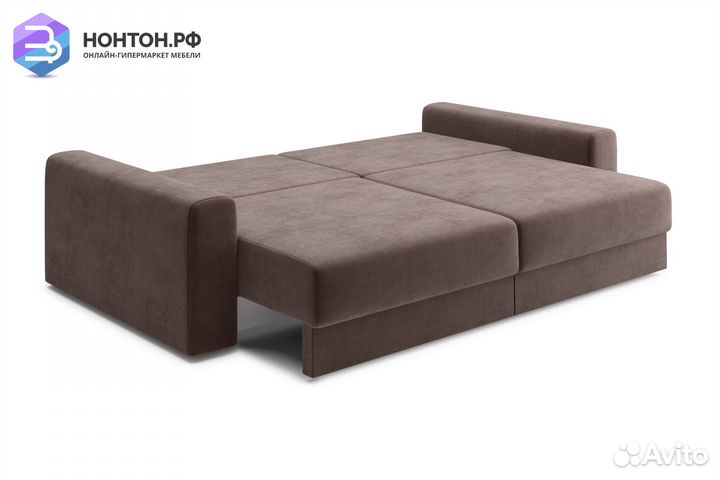 Диван тик-так Омега коричневый