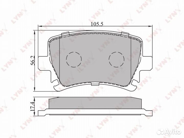 Колодки тормозные задние audi A3 03 / A4 00 / A6 04 skoda Octavia/Superb VW Caddy III/Golf V/Je