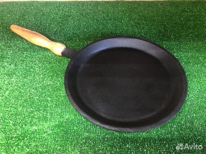 Сковорода блинная чугун 240х15 мм, съемная ручка