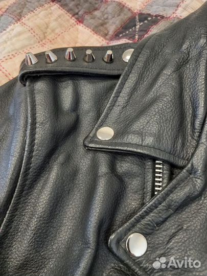 Кожаная куртка косуха мужская