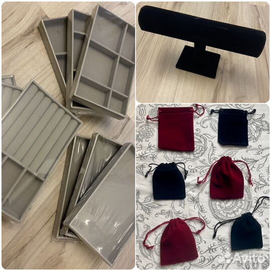 Подставки и мешочки для украшений