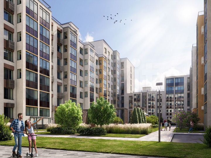 1-к. квартира, 43 м², 2/9 эт.