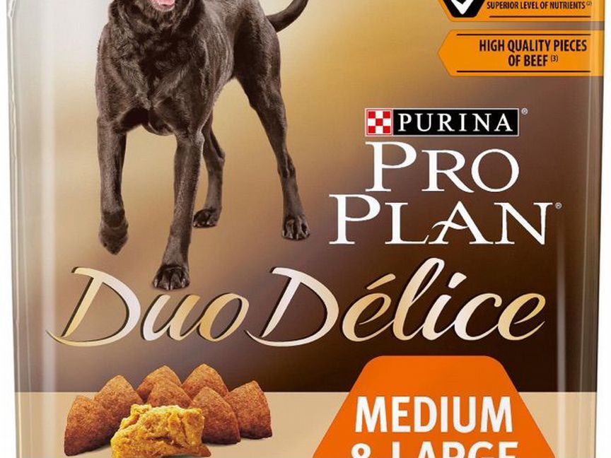 Корм для собак PRO plan Duo Delice Medium