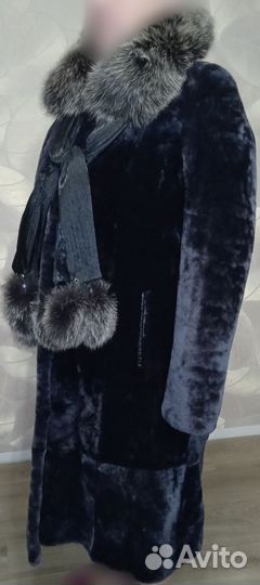 Шуба мутоновая 48 50 длинная