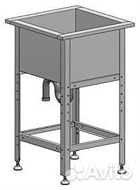 Ванна моечная двухсекционная М-1-0,45-0,8/0,8