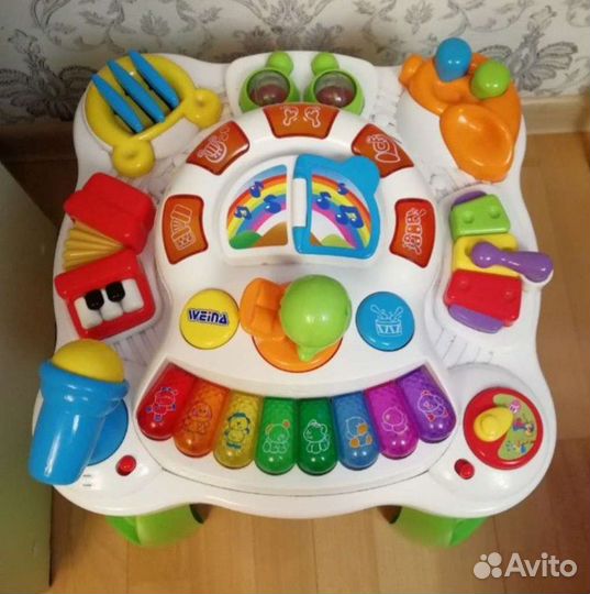 Коврик пианино fisher price, столик музыкальный