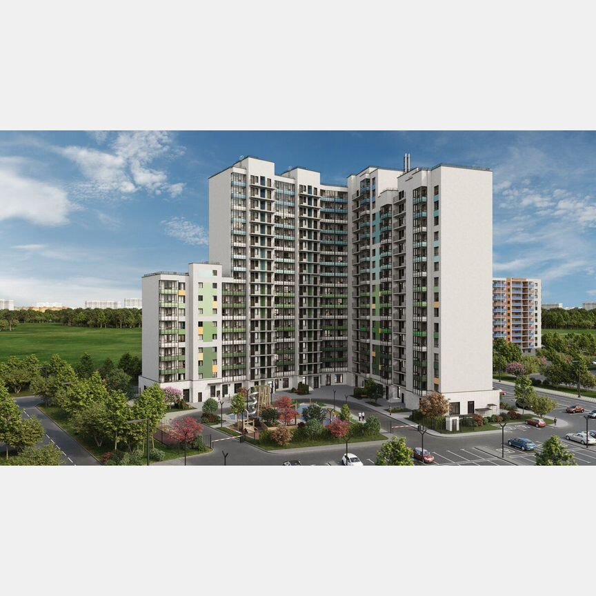 1-к. квартира, 37,1 м², 12/18 эт.