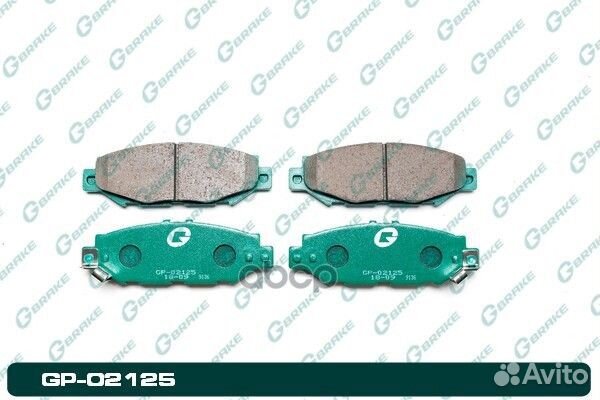 Колодки тормозные GP02125 gbrake