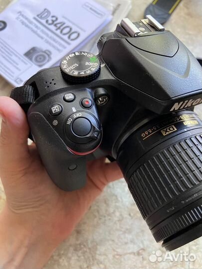 Зеркальный фотоаппарат Nikon D3400 Kit 18-55мм