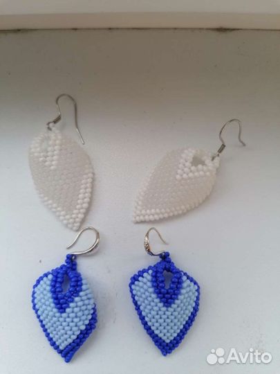 Серьги из бисера