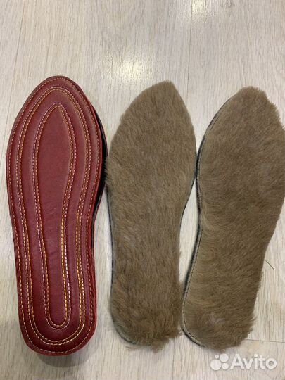 Продаю стельки из натуральной кожи с мехом