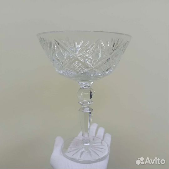 Советская Хрустальная Ваза На Ножке Хрусталь СССР