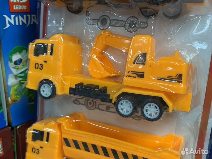 Набор машинок техника 4 штуки