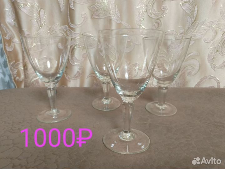 Фужеры хрустальные СССР