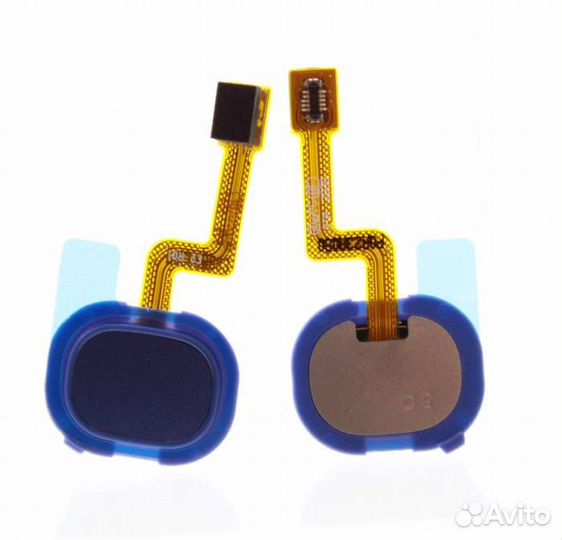 Шлейф Samsung A217F (A21s) сканера отпечатка синий