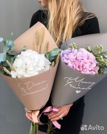 Букеты из гортензии