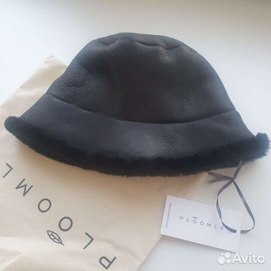 Шапка панама женская, натуральная овчина