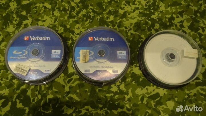 Blu-ray диски пустые Verbatim BD болванки 25 штук