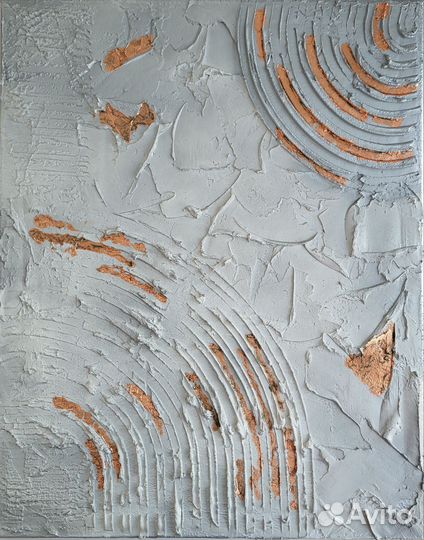 Декоративная картина из гипса