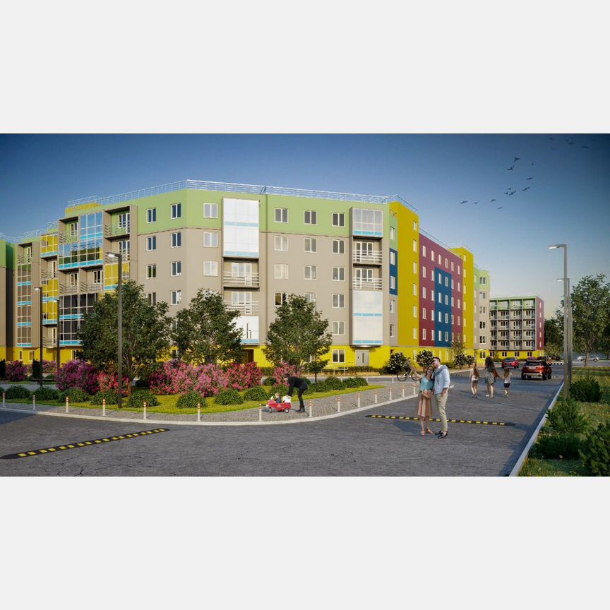 2-к. квартира, 72,1 м², 4/6 эт.